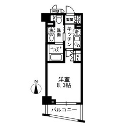 レジディア中落合Aの物件間取画像